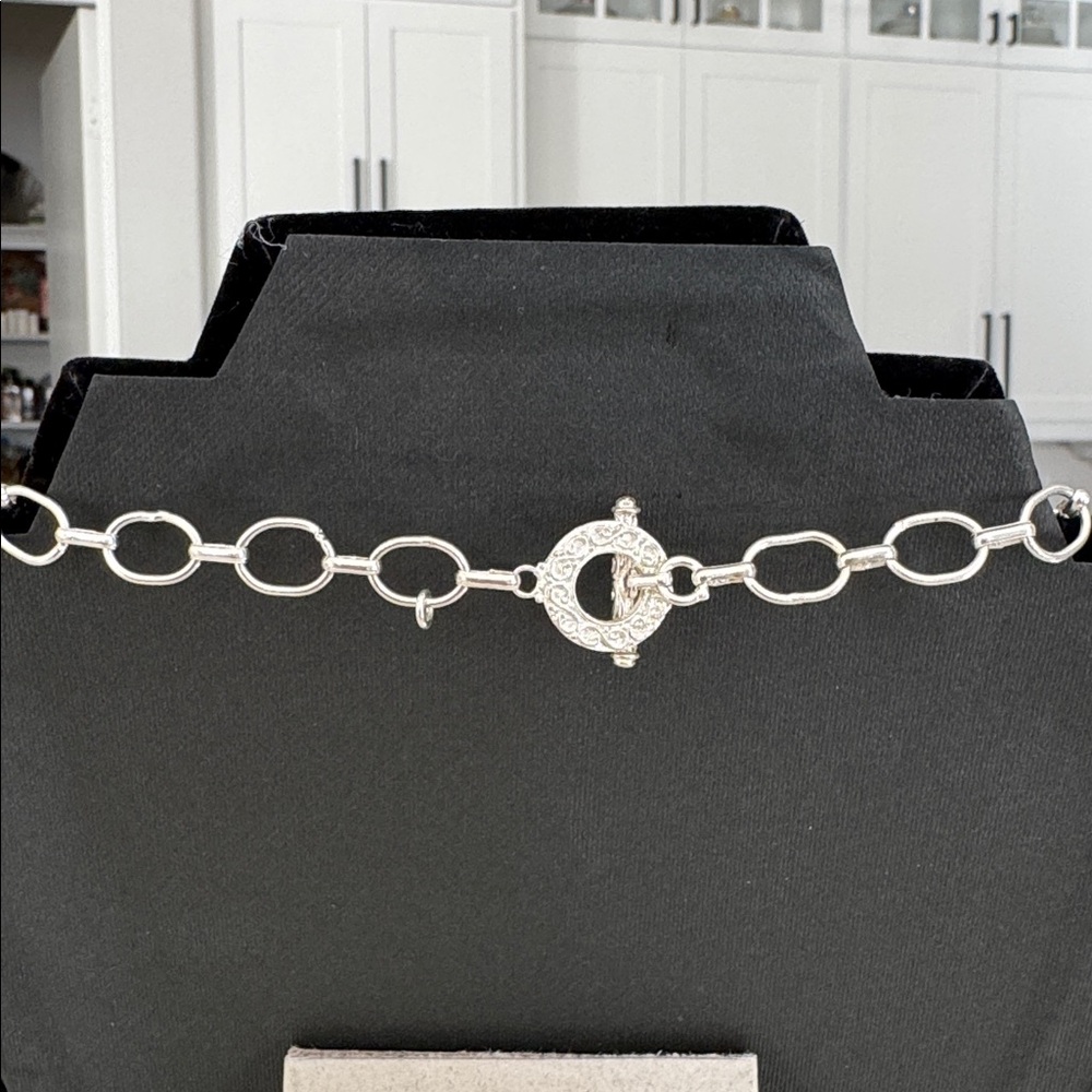 Statement Necklace 925 Silver Elegant Multi-Stone… - image 4